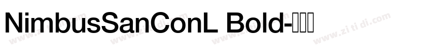 NimbusSanConL Bold字体转换